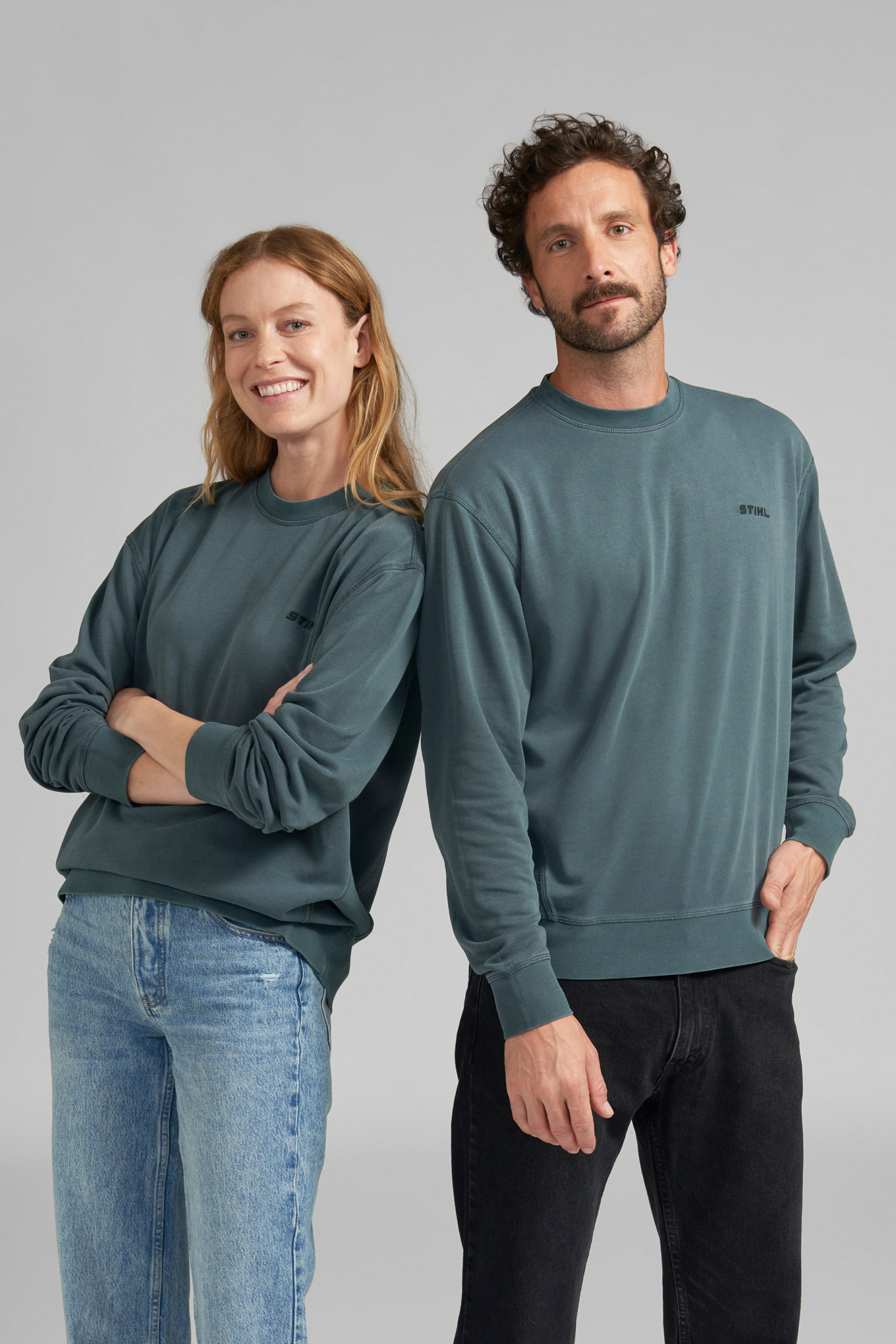 Sweatshirt PIGMENT DYE PETROL Unisex