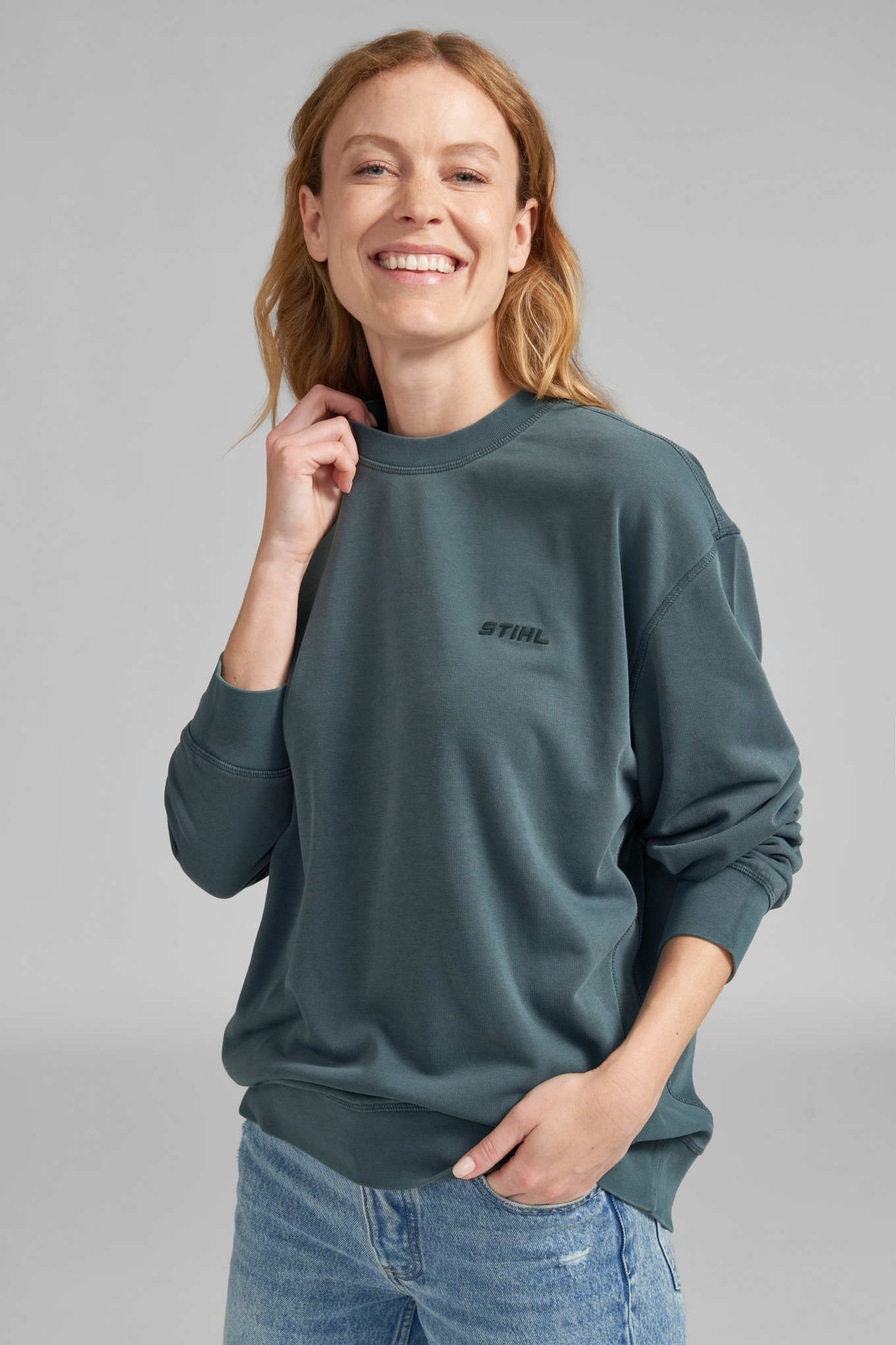 Sweatshirt PIGMENT DYE PETROL Unisex